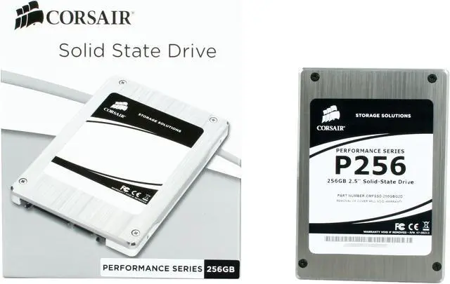 Alt view image 5 of 5 - Corsair P256 2.5" 256GB SATA II MLC Internal Solid State Drive (SSD) CMFSSD-256GBG2D