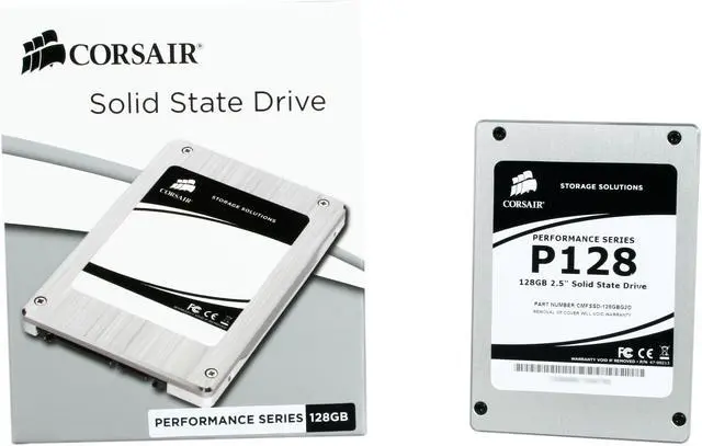 Alt view image 6 of 6 - Corsair P128 2.5" 128GB SATA II MLC Internal Solid State Drive (SSD) CMFSSD-128GBG2D