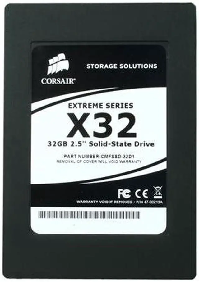 Alt view image 2 of 5 - Corsair Extreme Series 2.5" 32GB SATA II MLC Internal Solid State Drive (SSD) CMFSSD-32D1