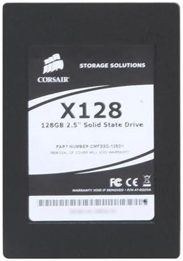 Alt view image 2 of 5 - Corsair Extreme Series 2.5" 128GB SATA II MLC Internal Solid State Drive (SSD) CMFSSD-128D1
