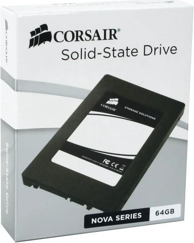 Main image of Corsair Nova Series 2.5" 64GB SATA II MLC Internal Solid State Drive (SSD) CSSD-V64GB2-BRKT