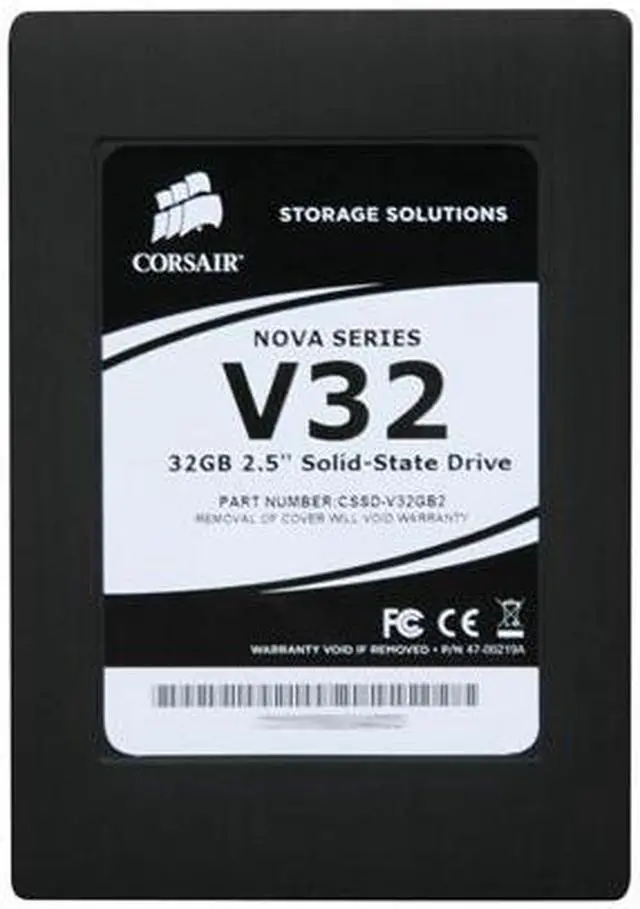 Alt view image 3 of 6 - Corsair Nova 2.5" 32GB SATA II Internal Solid State Drive (SSD) CSSD-V32GB2-BRKT