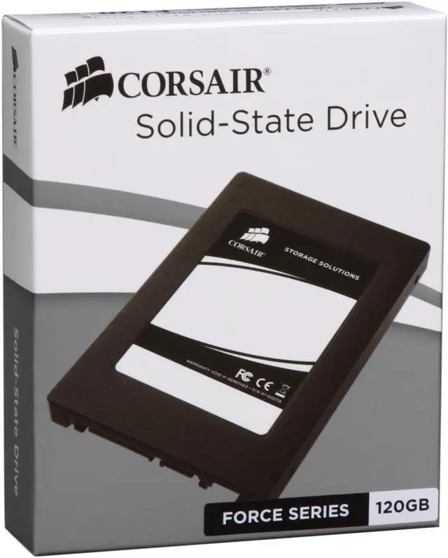 Main image of Corsair Force 2.5" 120GB SATA II MLC Internal Solid State Drive (SSD) CSSD-F120GB2-BRKT