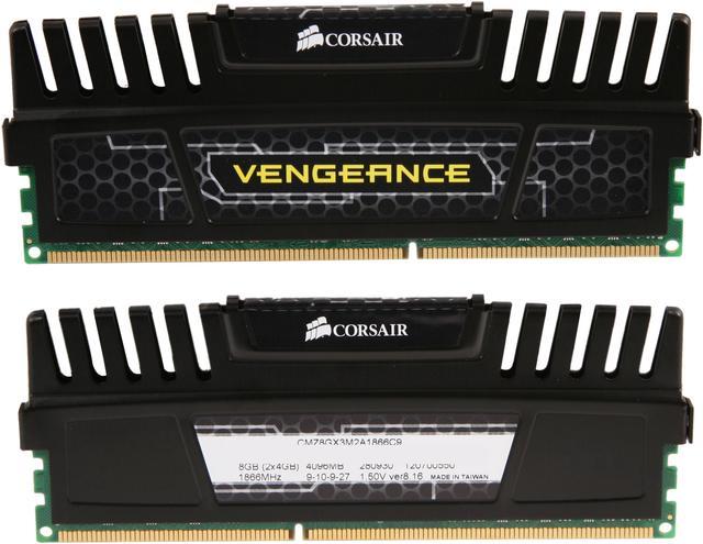 CORSAIR Vengeance 8GB (2 x 4GB) DDR3 1866 (PC3 15000) Desktop