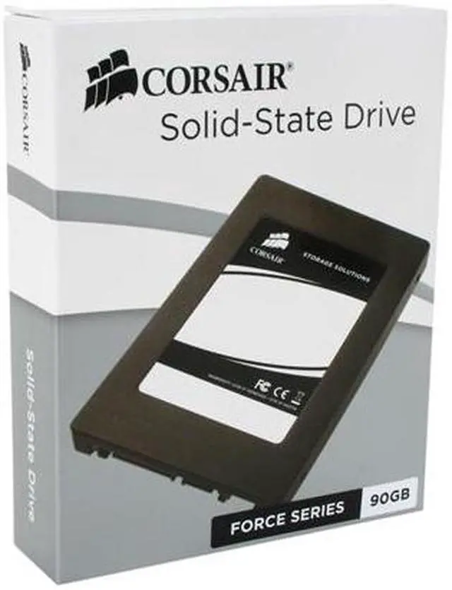 Main image of Corsair Force 2.5" 90GB SATA II MLC Internal Solid State Drive (SSD) CSSD-F90GB2-BRKT