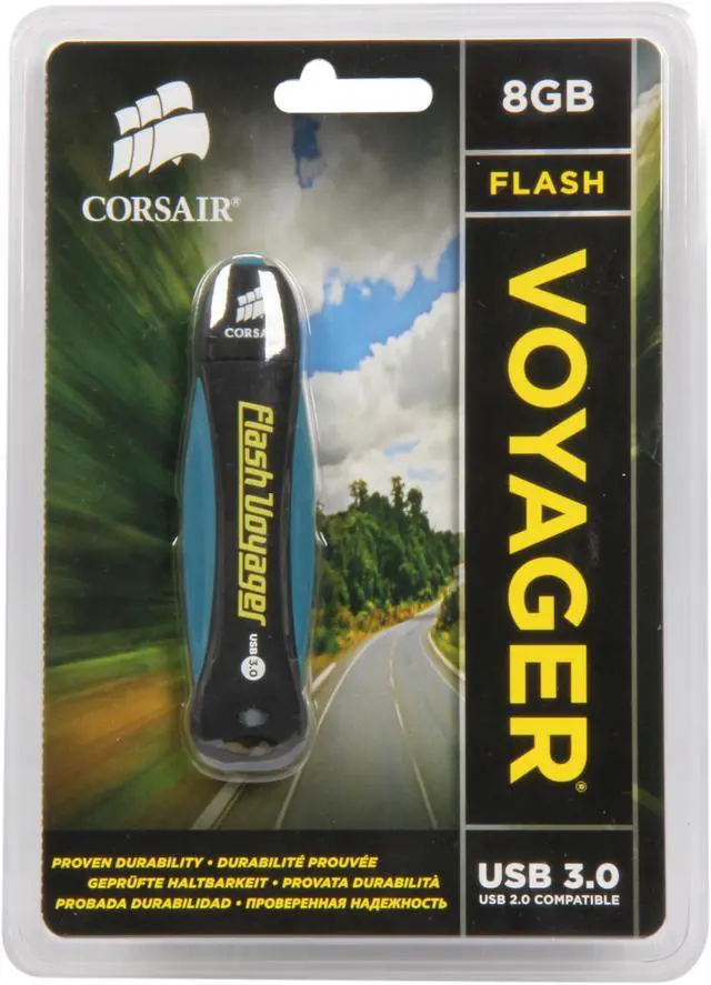 Alt view image 5 of 5 - CORSAIR Flash Voyager 8GB USB 3.0 Flash Drive CMFVY3-8GB
