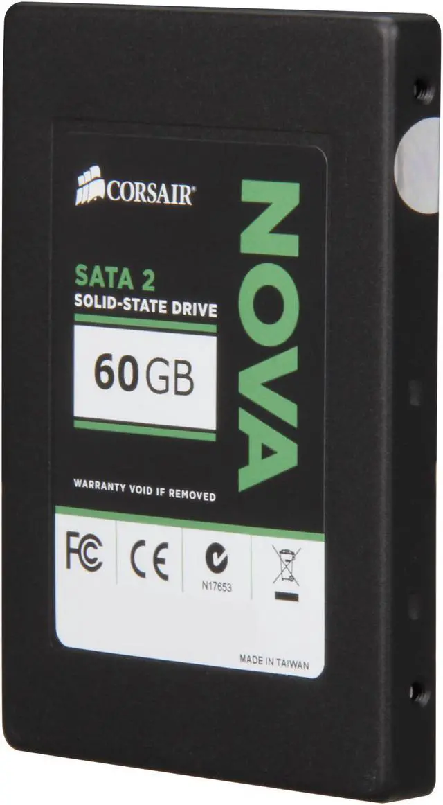 Alt view image 2 of 6 - Corsair Nova Series 2 2.5" 60GB SATA II Internal Solid State Drive (SSD) CSSD-V60GB2