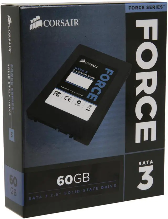 Main image of Corsair Force Series 3 2.5" 60GB SATA III Internal Solid State Drive (SSD) CSSD-F60GB3-BK