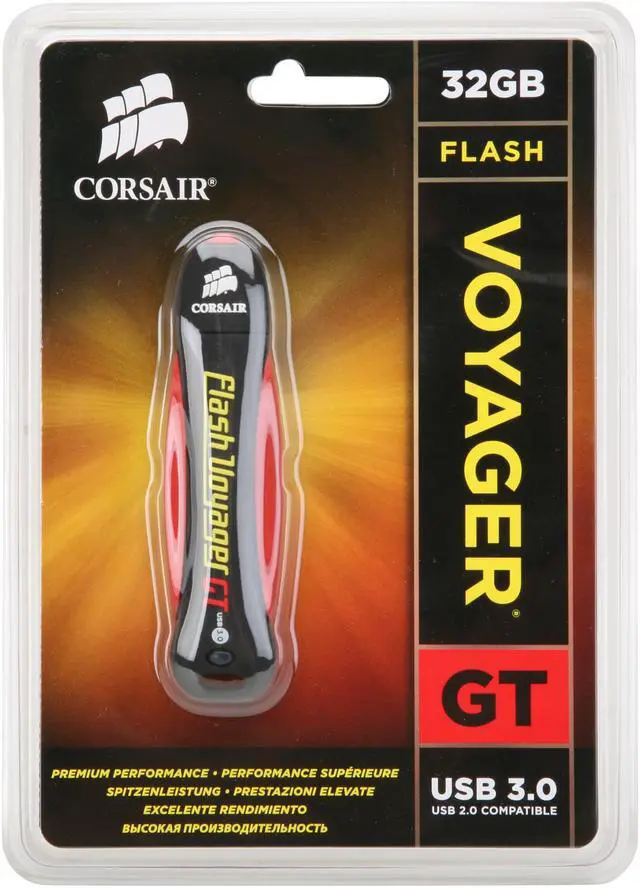 Alt view image 4 of 4 - CORSAIR Voyager GT 32GB USB 3.0 Flash Drive CMFVYGT3-32GB