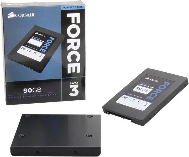 Alt view image 6 of 6 - Corsair Force Series 3 2.5" 90GB SATA III Internal Solid State Drive (SSD) CSSD-F90GB3-BK