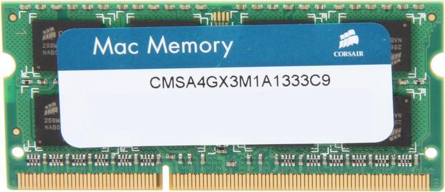 CORSAIR 4GB DDR3 1333 (PC3 10600) for Apple Model CMSA4GX3M1A1333C9 System Specific Memory - Newegg.com