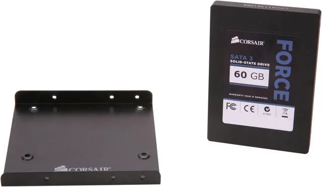 Alt view image 6 of 6 - Corsair Force Series 3 2.5" 60GB SATA III Internal Solid State Drive (SSD) CSSD-F60GB3A-BK