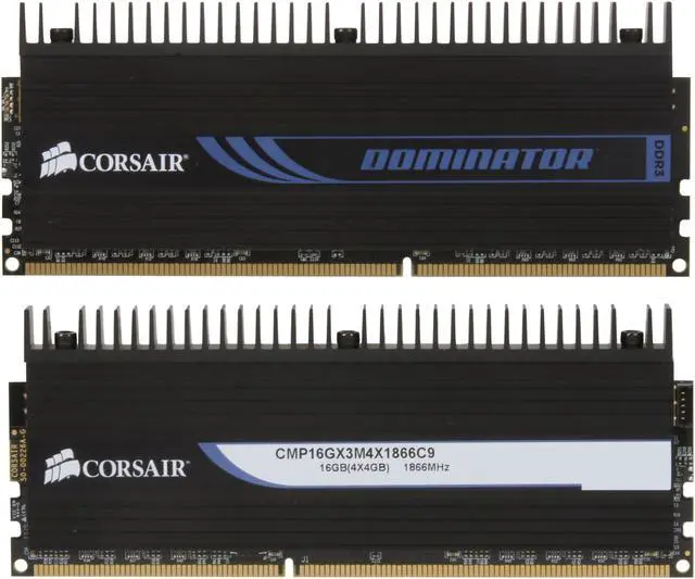 Alt view image 2 of 3 - CORSAIR DOMINATOR 16GB (4 x 4GB) DDR3 1866 Desktop Memory Model CMP16GX3M4X1866C9
