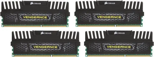Main image of CORSAIR Vengeance 32GB (4 x 8GB) DDR3 1600 (PC3 12800) Desktop Memory Model CMZ32GX3M4X1600C10