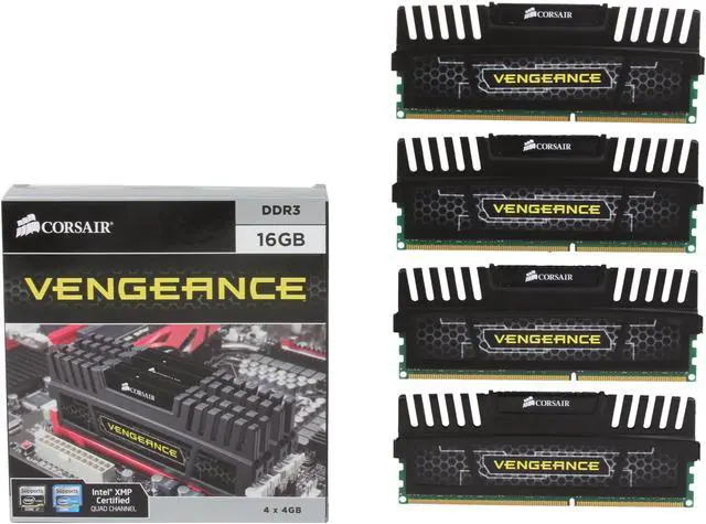 CORSAIR Vengeance 16GB (4 x 4GB) DDR3 1866 (PC3 14900) Desktop
