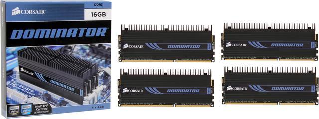 CORSAIR DOMINATOR 16GB (4 x 4GB) DDR3 1600 (PC3 12800) Desktop Memory Model  CMP16GX3M4X1600C7