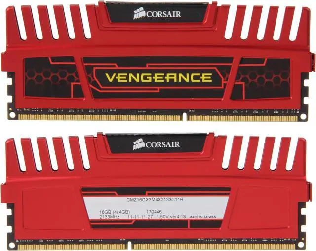Alt view image 2 of 3 - CORSAIR Vengeance 16GB (4 x 4GB) DDR3 2133 (PC3 17000) Desktop Memory Model CMZ16GX3M4X2133C11R