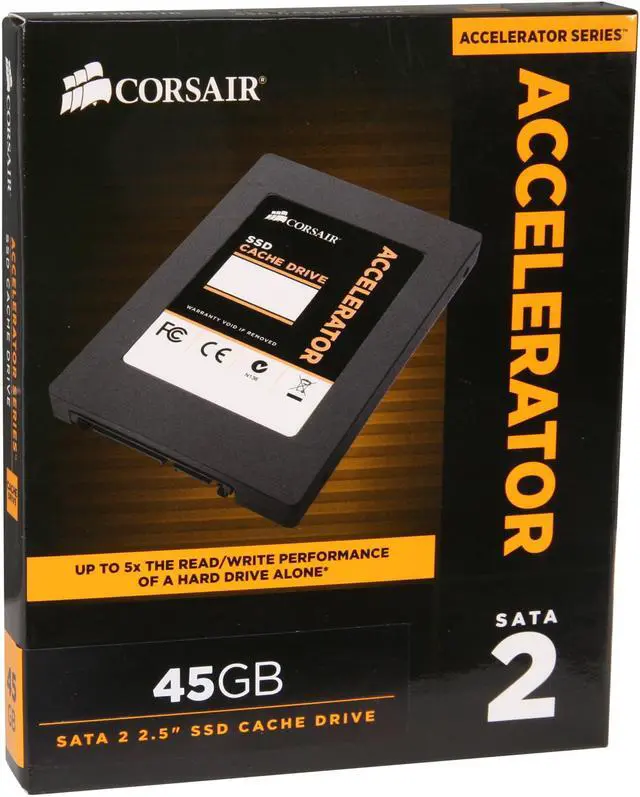 Main image of Corsair Accelerator Series 2.5" 45GB SATA II Internal Solid State Drive (SSD) CSSD-C45GB