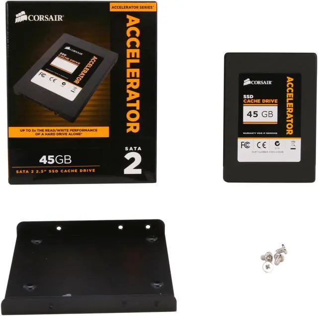 Alt view image 6 of 6 - Corsair Accelerator Series 2.5" 45GB SATA II Internal Solid State Drive (SSD) CSSD-C45GB