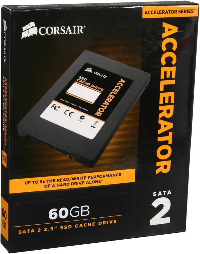 Main image of Corsair Accelerator Series 2.5" 60GB SATA II Internal Solid State Drive (SSD) CSSD-C60GB