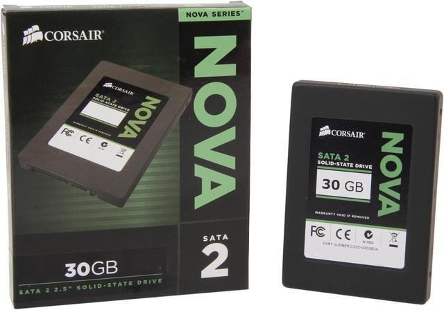 Alt view image 6 of 6 - Corsair Nova Series 2 2.5" 30GB SATA II Internal Solid State Drive (SSD) CSSD-V30GB2A
