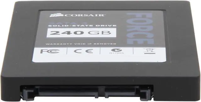 Alt view image 4 of 6 - Corsair Force Series 3 2.5" 240GB SATA III Internal Solid State Drive (SSD) CSSD-F240GB3A-BK