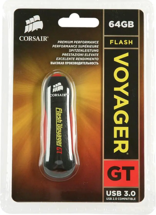Alt view image 5 of 5 - CORSAIR Voyager GT 64GB USB 3.0 Flash Drive CMFVYGT3S-64GB