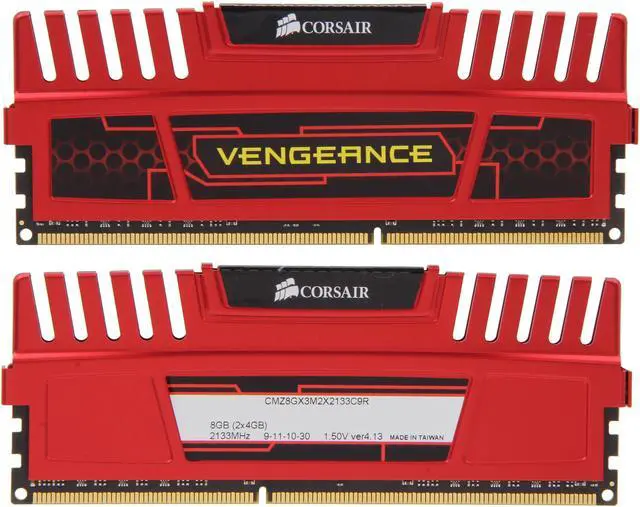 Alt view image 2 of 3 - CORSAIR Vengeance 8GB (2 x 4GB) DDR3 2133 Desktop Memory Model CMZ8GX3M2X2133C9R