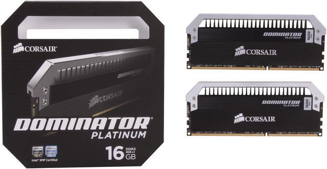 CORSAIR Dominator Platinum 16GB (2 x 8GB) DDR3 1600 (PC3 12800) Desktop  Memory Model CMD16GX3M2A1600C9 - Newegg.com