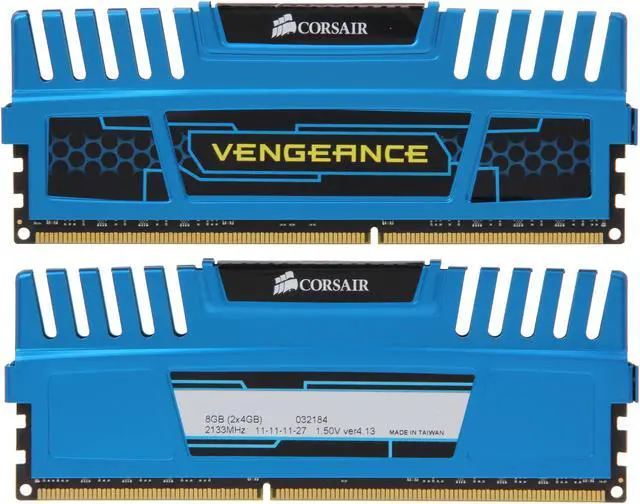 Alt view image 2 of 3 - CORSAIR Vengeance 8GB (2 x 4GB) DDR3 2133 (PC3 17000) Desktop Memory Model CMZ8GX3M2A2133C11B