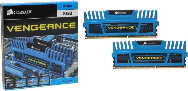Alt view image 3 of 3 - CORSAIR Vengeance 8GB (2 x 4GB) DDR3 2133 (PC3 17000) Desktop Memory Model CMZ8GX3M2A2133C11B