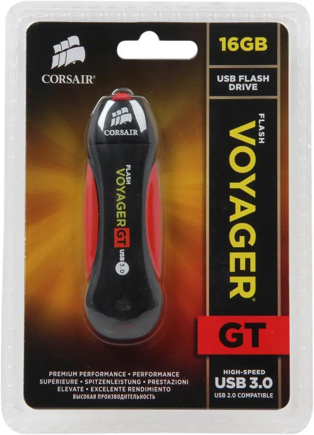 Alt view image 5 of 5 - CORSAIR Voyager GT 16GB USB 3.0 Flash Drive CMFVYGT3A-16GB