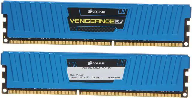 Alt view image 2 of 3 - CORSAIR Vengeance LP 8GB (2 x 4GB) DDR3 2133 (PC3 17000) Desktop Memory Model CML8GX3M2A2133C11B