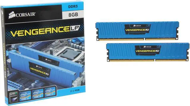 Alt view image 3 of 3 - CORSAIR Vengeance LP 8GB (2 x 4GB) DDR3 2133 (PC3 17000) Desktop Memory Model CML8GX3M2A2133C11B
