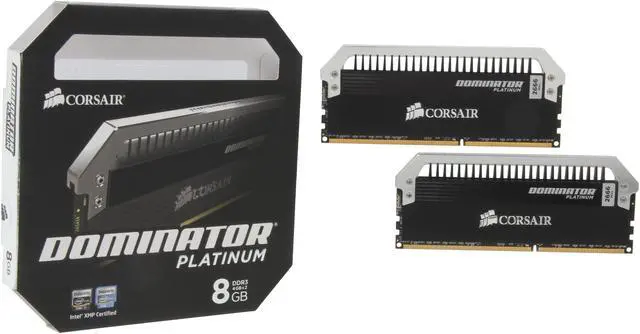 Alt view image 3 of 3 - CORSAIR Dominator Platinum 8GB (2 x 4GB) DDR3 2666 Desktop Memory Model CMD8GX3M2A2666C11