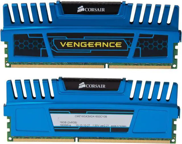 Alt view image 2 of 3 - CORSAIR Vengeance 16GB (2 x 8GB) 240-Pin PC RAM DDR3 1600 (PC3 12800) Desktop Memory Model CMZ16GX3M2A1600C10B
