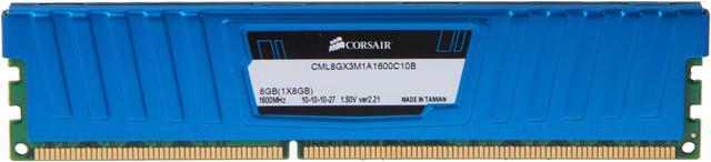 Main image of CORSAIR Vengeance LP 8GB DDR3 1600 (PC3 12800) Desktop Memory Model CML8GX3M1A1600C10B