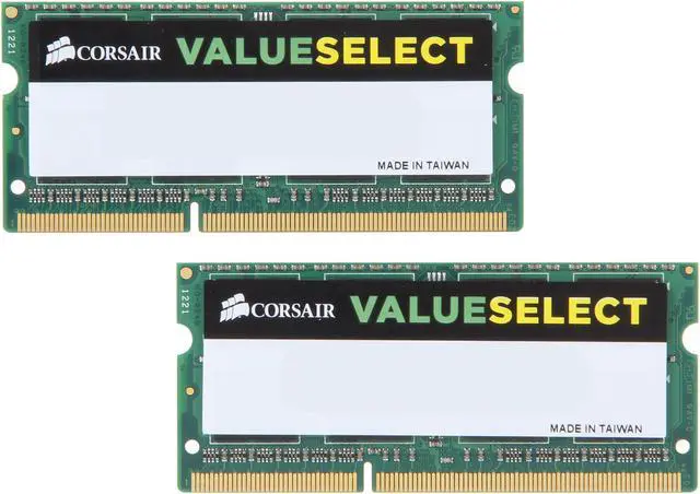 Main image of CORSAIR ValueSelect 16GB (2 x 8GB) 204-Pin DDR3 SO-DIMM DDR3 1600 (PC3 12800) Laptop Memory Model CMSO16GX3M2A1600C11