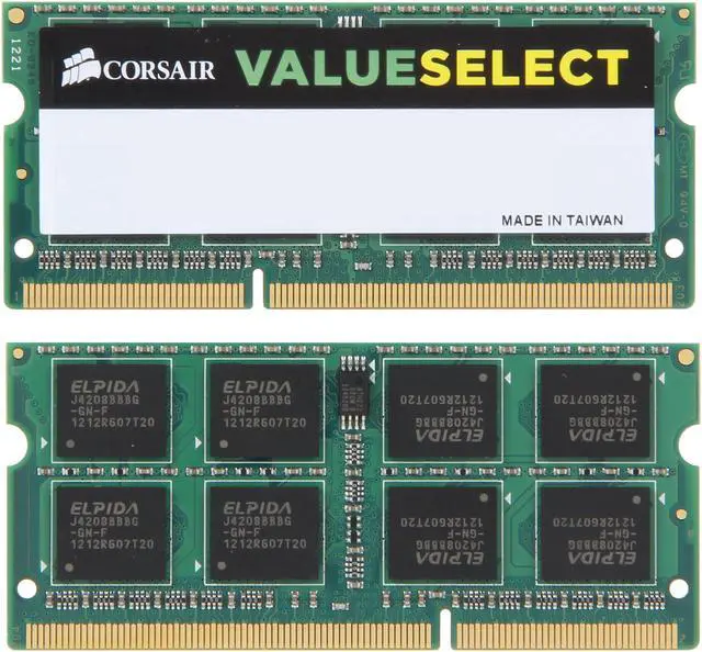 Alt view image 2 of 3 - CORSAIR ValueSelect 16GB (2 x 8GB) 204-Pin DDR3 SO-DIMM DDR3 1600 (PC3 12800) Laptop Memory Model CMSO16GX3M2A1600C11