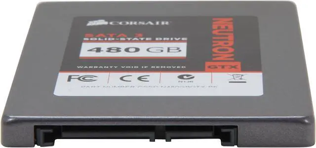 Alt view image 4 of 6 - Corsair Neutron Series GTX 2.5" 480GB SATA III Internal Solid State Drive (SSD) CSSD-N480GBGTX-BK