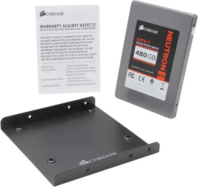 Alt view image 6 of 6 - Corsair Neutron Series GTX 2.5" 480GB SATA III Internal Solid State Drive (SSD) CSSD-N480GBGTX-BK