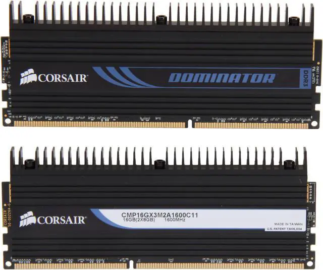 Alt view image 2 of 3 - CORSAIR DOMINATOR 16GB (2 x 8GB) DDR3 1600 (PC3 12800) Desktop Memory Model CMP16GX3M2A1600C11