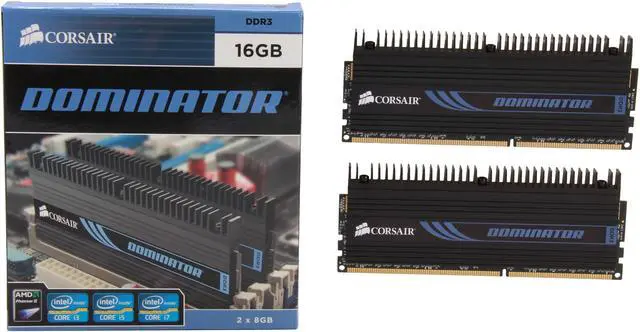 Alt view image 3 of 3 - CORSAIR DOMINATOR 16GB (2 x 8GB) DDR3 1600 (PC3 12800) Desktop Memory Model CMP16GX3M2A1600C11