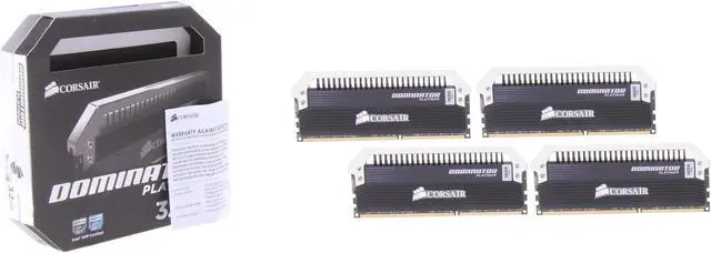 Alt view image 3 of 3 - CORSAIR Dominator Platinum 32GB (4 x 8GB) DDR3 1600 (PC3 12800) Desktop Memory Model CMD32GX3M4A1600C10