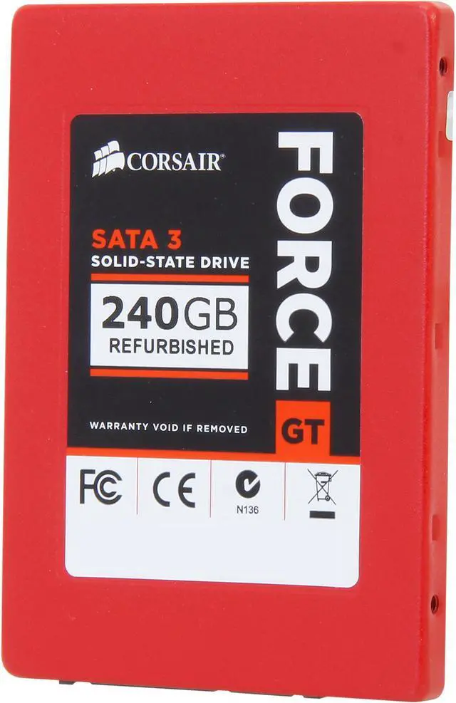 Main image of Corsair Certified Force Series GT 240GB Sata III Internal 2.5" Solid State Drive (CSSD-F240GBGT/RF2)