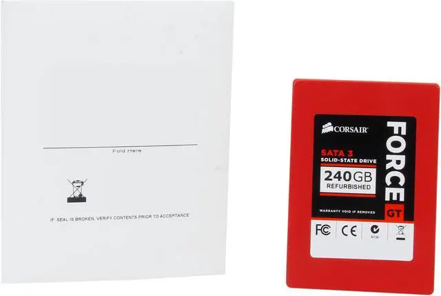 Alt view image 5 of 5 - Corsair Certified Force Series GT 240GB Sata III Internal 2.5" Solid State Drive (CSSD-F240GBGT/RF2)