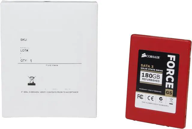 Alt view image 5 of 5 - Manufacturer Recertified Corsair Force Series GS 2.5" 180GB SATA III Internal Solid State Drive (SSD) CSSD-F180GBGS/RF2