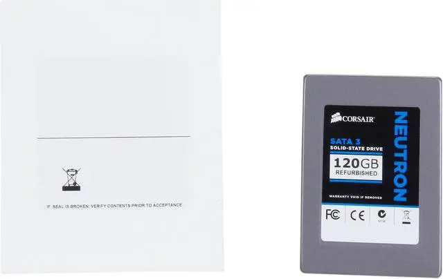 Alt view image 5 of 5 - Manufacturer Recertified Corsair Neutron Series CSSD-N120GB3/RF2 2.5" 120GB SATA III Internal Solid State Drive (SSD) Manufactured Recertified Factory Refurbished