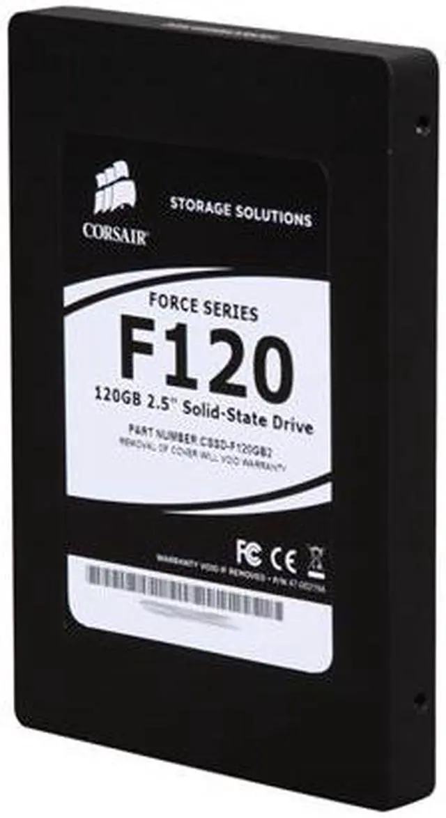 Alt view image 2 of 6 - Manufacturer Recertified Corsair Force CSSD-F120GB2/RF2 2.5" 120GB SATA II MLC Internal Solid State Drive (SSD) Manufactured Recertified
