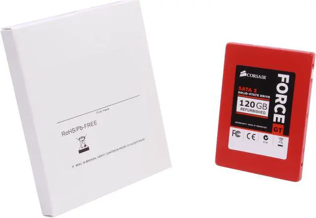 Alt view image 6 of 6 - Manufacturer Recertified Corsair Force Series GT 2.5" 120GB SATA III MLC Internal Solid State Drive (SSD) CSSD-F120GBGT/RF2